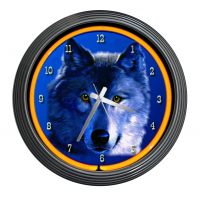 Neonuhr Wolf